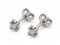 Pendientes Idee Preziose dal 1987 Mujer in Oro blanco Diamante 0.25 Ct IP.OK18B/35D - IP.OK18B/35D
